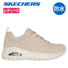 スケッチャーズ レディース スニーカー 黒 SKECHERS ウノ ラギッド スポッテッド テライン 177164 ブラック トープ 厚底スニーカー 防水 シューズ ノーマル幅