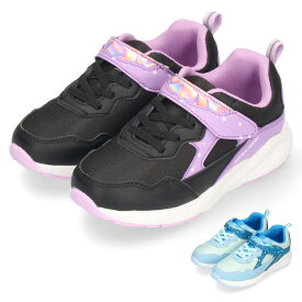スニーカー キッズ ジュニア 防水 女の子 可愛い パープル ブラック 黒 水色 サックス 雨の日 軽量 防水 運動靴 子供靴 レインシューズ マジックテープ 1501WP
