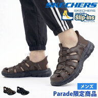 【2足目20％オフCP★まとめ買いで超お得】 スケッチャーズ スリップインズ メンズ サンダル リボルテッド…