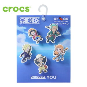 �N���b�N�X �W�r�b�c �����s�[�X 5�p�b�N crocs JIBBITZ ONE PIECE ���t�B �����̈ꖡ ���� �`���[�� �A�N�Z�T���[ �J�X�^�}�C�Y 10018776 10018775