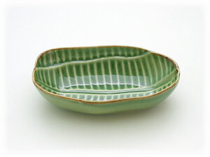 Jenggala WFK P~bN Small Banana Leaf Oval Bowl {E