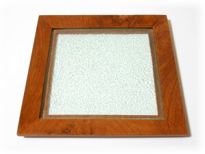 Jenggala WFK P~bN Square Plate w/Wood KX