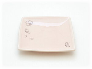 Jenggala WFK P~bN Small Square Plate (SAKURA COLLECTION) v[g