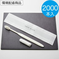 使い捨て 歯ブラシセット　2000本 業務用 24穴 リリー 歯みがき粉チューブ付 ハブラシ アメニティー 【送…