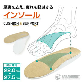 アーチサポート 疲れ 軽減 インソール クッション＆サポート 中敷き 男女兼用 女性 男性 直入れ 後入れ 入れ替え 立体形状 普段履き ウォーキング トレッキング ハイキング 山登り サッカー 野球 スポーツ