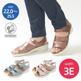 3E幅 バックベルト サンダル 歩きやすい 疲れにくい 返品交換可 日本製 本革 レディース 婦人 女性 ワイズ 3E ブロンズ シュガーブルー cs501 パドヴァ2 面ファスナー 春夏