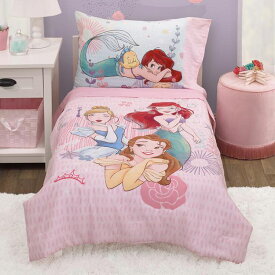 ディズニー プリンセス オールウェイズ 子供 寝具 4点 セット トドラーベッディング 子ども用 ベッドカバー 掛布団 シーツ 枕カバー