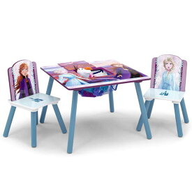 デルタ ディズニー アナと雪の女王2 テーブル＆チェア セット 女の子 収納付き 子供家具 学習机 椅子 3点セット Delta