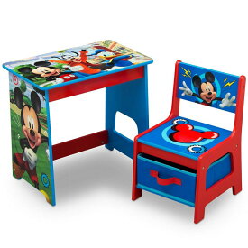 デルタ ディズニー ミッキーマウス デスクセット 子供家具 学習机 椅子セット Delta