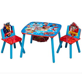 デルタ パウ・パトロール テーブル＆チェア セット パウパトロール 収納付き 子供家具 学習机 椅子 3点セット Delta