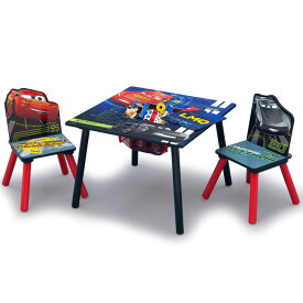 ディズニー カーズ テーブル＆チェア セット 男の子 収納付き 子供家具 学習机 椅子 3点セット Delta