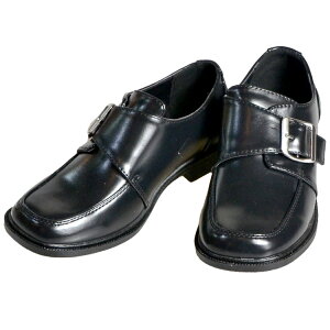 【NEWYEARセール割引商品】フォーマル靴 モンクシューズ 男の子 ブラック 18.5-23.5cm
