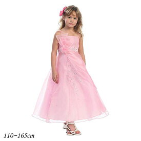 【売切価格】子供ドレス フォーマル 女の子 110-165cm ピンク テイラー