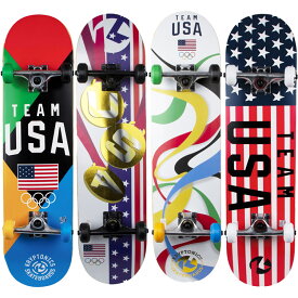 スケートボード コンプリート スケボー オリンピックモデル TEAM USA 完成品 初心者 組立済
