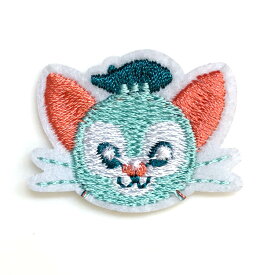 送料無料/ ワッペン ジェラトーニ S 刺繍 アイロン キャラクター 猫 ダッフィ ディズニー ワッペン アップリケ