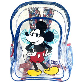 リュックサック ディズニー ミッキーマウス クリア Lサイズ 透明 ビーチバッグ クリアリュック ミッキー 大きめ 子供から大人まで キャラクター 通学バッグ