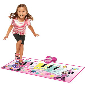 ディズニー ミニーマウス おもちゃ ピアノ ミュージックマット 3歳から 鍵盤 マット 大型 音楽マット プレイマット タップ グッズ ピアノマット