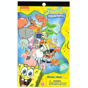 【オータムSALE◆POINT3倍】送料無料/ スポンジボブ シール 300カット ごほうびシール 手帳 スケジュール ステッカー SPONGE BOB
