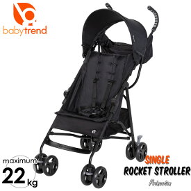 ベビートレンド 1人乗り B型 ベビーカー ロケット ストローラー ブラック 軽量 22kgまで BabyTrend Princeton