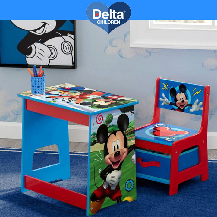 楽天市場】デルタ ディズニー ミッキーマウス デスクセット 子供家具 