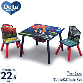 ディズニー カーズ テーブル＆チェア セット 男の子 収納付き 子供家具 学習机 椅子 3点セット Delta