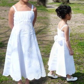 【売切価格】子供ドレス フォーマル 女の子 90-115cm ホワイト ヘンリー