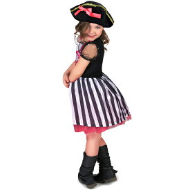 ハロウィン 衣装 子供 海賊 パイレーツ コスチューム コスプレ 女の子 115-130cm スカート 帽子 セット
