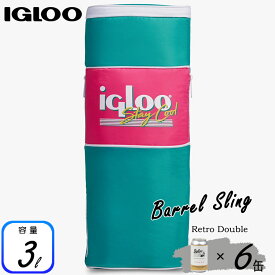 イグルー クーラーバッグ ランチバッグ レトロ ダブルスリング 縦型 ショルダー 6缶 Igloo Retro Double Barrel Sling