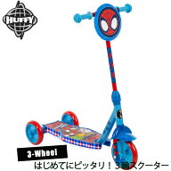 光る キックスクーター ディズニー マーベル スパイダーマン キックボード ライトアップ 子供 3輪 3歳か…