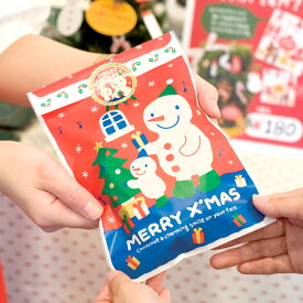 スノーマン クリスマスラッピング 3サイズ ステッカー付【同封にてお届け】