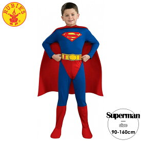 ルービーズ スーパーマン ハロウィン コスチューム コスプレ 男の子 90-160cm 衣装 子供 Rubies 882085