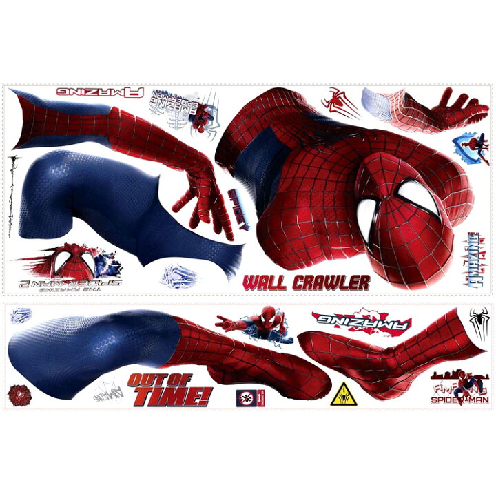楽天市場 ウォールステッカー Roommates マーベル スパイダーマン ジャイアント 張って剥がせる ウォールシール 子供部屋 壁紙 キッズ ベビー用品 パラニーニョ
