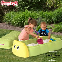 Online ONLY(海外取寄)/ 蓋付き サンドボックス 子供 砂場 キャタピラー サンドボックス 1歳から simplay3 /配送区分A