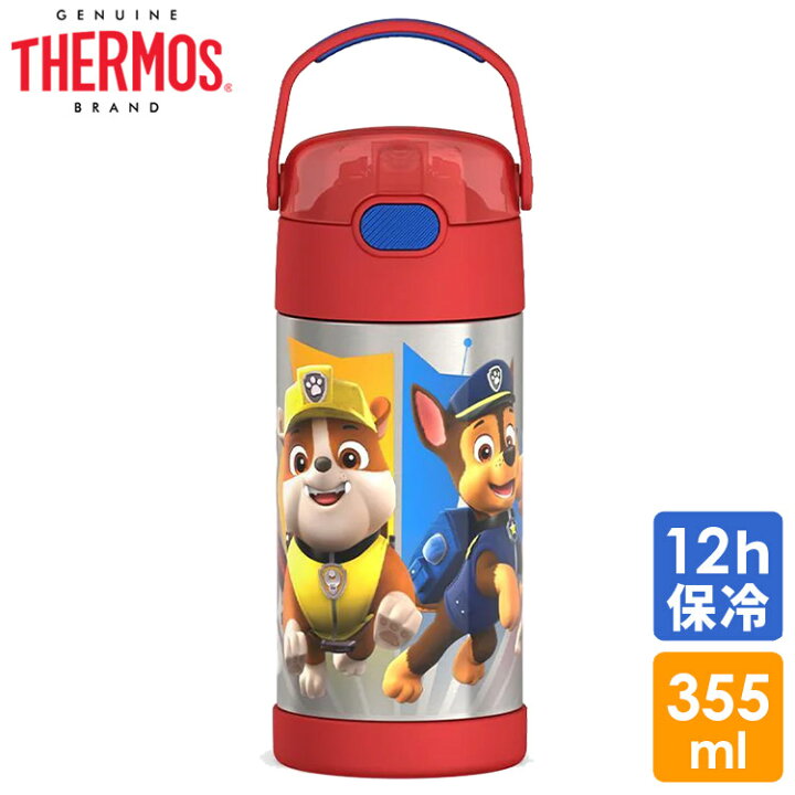 楽天市場 サーモス ステンレス ストロー 水筒 サーモス ステンレス水筒 パウ パトロール ストロー 350ml Thermos 子供 キャラクター水筒 キッズ ベビー用品 パラニーニョ
