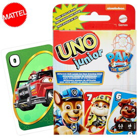 送料無料/ UNO パウパトロール ウノ ジュニア パウパト 3歳から カードゲーム おもちゃ 新品 キャラクター ライセンス PAWPATROL