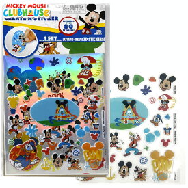 【2/18-23 1:59マデ◆ポイント3倍】送料無料/ ディズニー ミッキーマウス シール 80カット クリエート 3D ステッカー ごほうびシール キラキラ グッズ キャラクター ギフト雑貨
