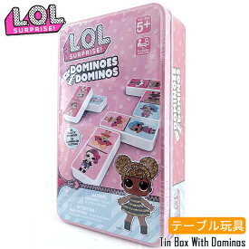 L.O.L. サプライズ！ ブリキボックス 缶 ドミノ 絵合わせ 28ピース ドミノ牌 エルオーエルサプライズ ドミノゲーム ミックス アンド マッチ lolサプライズ おもちゃ 缶ケース付き