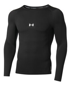 【メール便OK】UNDER ARMOUR(アンダーアーマー) 1375373 UAコールドギアアーマー コンプレッション ロングスリーブ クルーシャツ