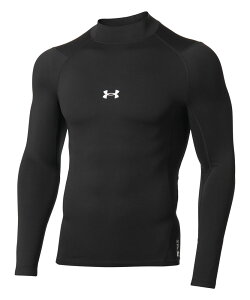 【メール便OK】UAコールドギアアーマー コンプレッション ロングスリーブ モックシャツ UNDER ARMOUR(アンダーアーマー) 1375374