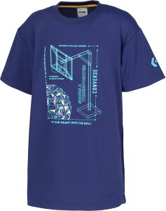 【メール便OK】CONVERSE(コンバース) CB452352 Jr.プリントTシャツ ジュニア 半袖Tシャツ バスケットボール