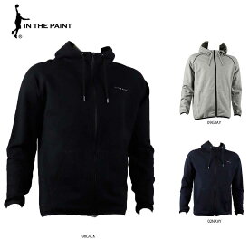 IN THE PAINT(インザペイント) ITP21455 FLEX PILE FULL ZIP HOODIE バスケットウェア フルジップ フーディ