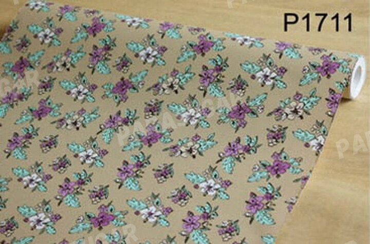 楽天市場 50m P1711 フラワー 小花柄 ベージュ 壁紙 シール リフォーム 多用途 ウォールステッカー はがせる リメイクシート Parasugar