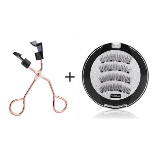 新世代 つけまつげ 磁気まつげ マグネットナチュラルまつげ接着剤不要 再利用可能【D-131-05】