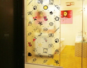 デザイン ガラスフィルム 【 半透明 タイプG-196】 目隠しシート 曇りガラス 飛散防止 プライバシー保護 シール すりガラス 壁