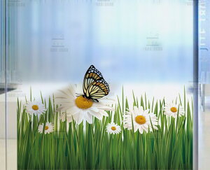 デザイン ガラスフィルム 【 半透明 タイプG-086】 目隠しシート 曇りガラス 飛散防止 プライバシー保護 シール すりガラス 壁