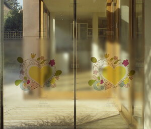 デザイン ガラスフィルム 【 半透明 タイプG-135】 目隠しシート 曇りガラス 飛散防止 プライバシー保護 シール すりガラス 壁