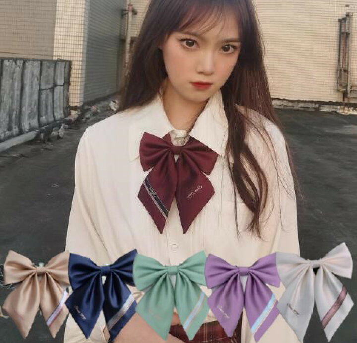 楽天市場】ワンタッチ スクールリボン 学生 スカーフ コスプレ 衣装  