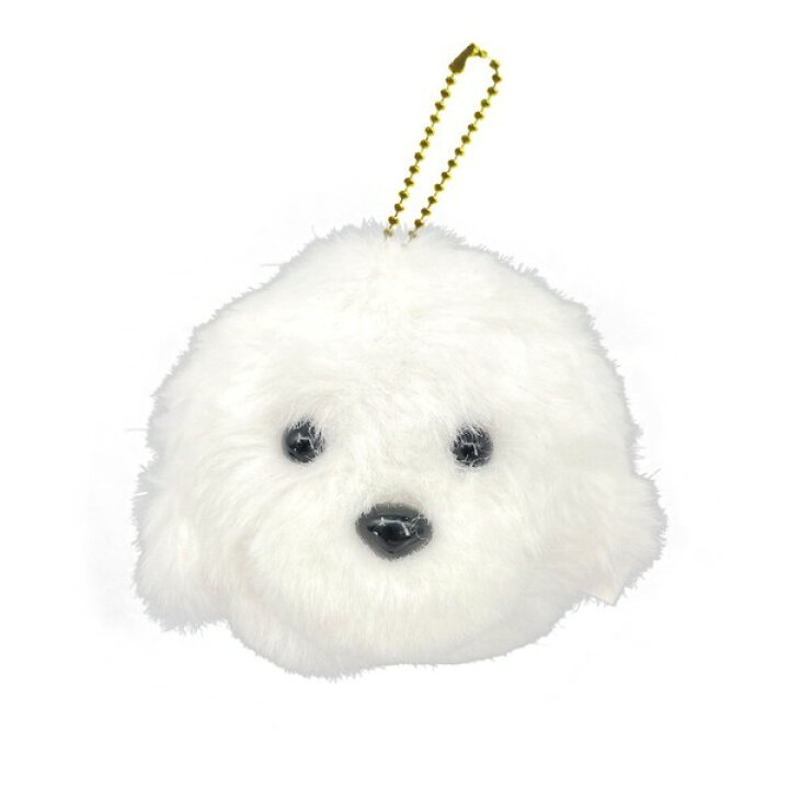 楽天市場】ふわふわ わんこ フェイスマスコット キーホルダー 