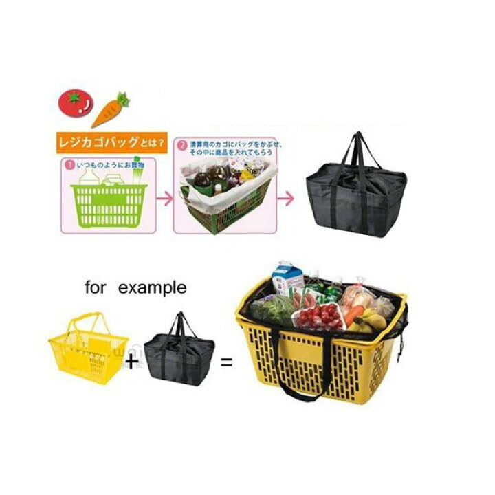 楽天市場 袋詰め不要 撥水 レジかごバッグ エコバッグ 大容量 30l 買い物かご 折りたたみ 丸洗いok F 224 01ネイビー Parasugar