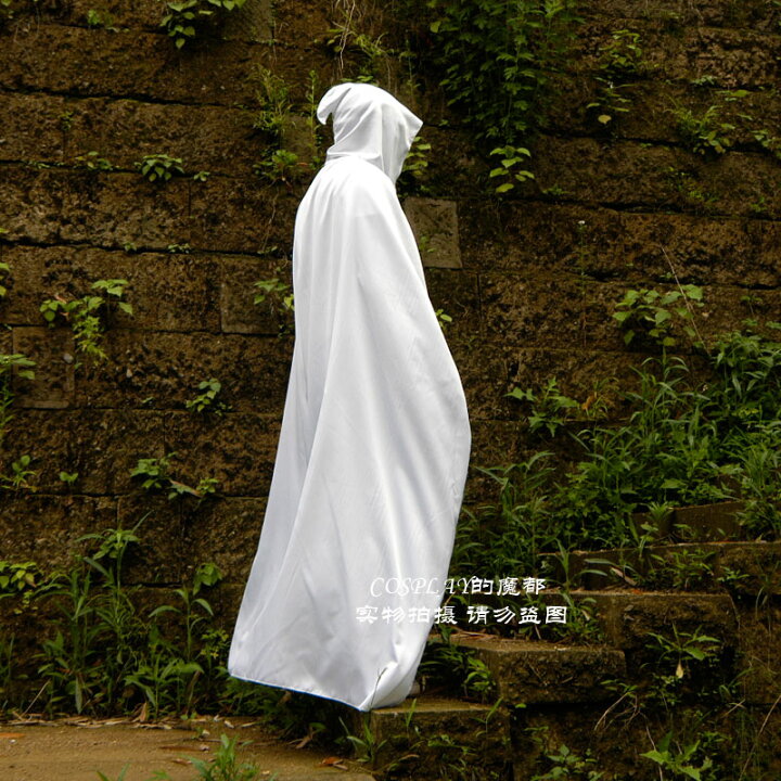 Halloween 衣装 魔女 ローブ マント フード付き 黒 白 ハロウィン 変装 仮装 コス コスチューム パーティー PARASUGAR
